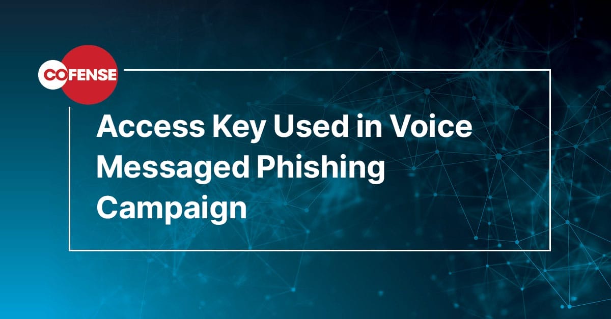Access key used in voice phishing